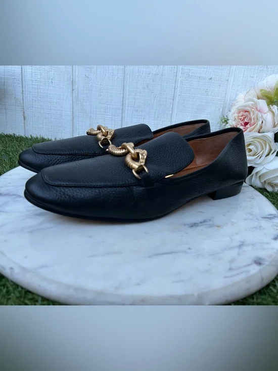 Tory Burch Jessa Horsebit Flat black 
Loafers women size 9.5 gently used - Picture 10 of 16